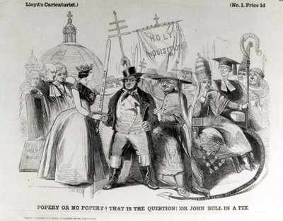 Papismo o No Papismo, 1850 da English School
